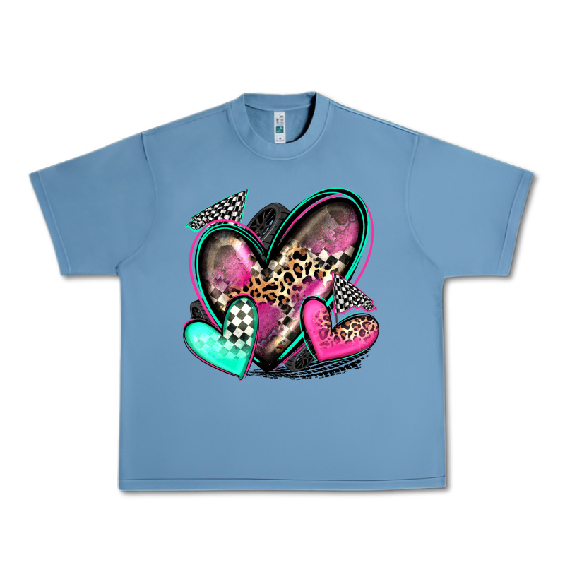 Race Hearts Urban Heavy Tee by Zillion Design Studio | Teevron