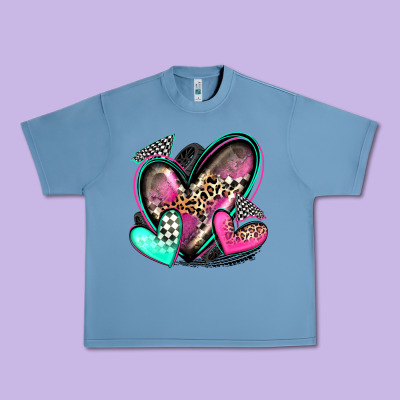 Race Hearts Urban Heavy Tee Designed By Zillion Design Studio