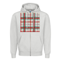 Dove Grey christmas plaid seamless pattern Zipper Hoodie - BundleAndBundleShop
