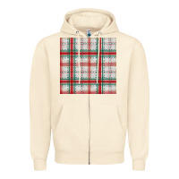 Sandshell christmas plaid seamless pattern Zipper Hoodie - BundleAndBundleShop