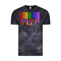 Cloud Black barcode pride Vintage Tee - texasbilliewilder