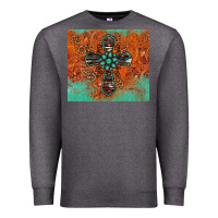 Charcoal Heather western cross tumbler Premium Sweatshirt - Jasminsmagicworld
