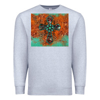 Heather Grey western cross tumbler Premium Sweatshirt - Jasminsmagicworld