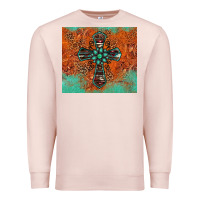 Pale Pink western cross tumbler Premium Sweatshirt - Jasminsmagicworld