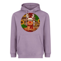 Lavender Cute reindeer Christmas Heavyweight Hoodie - Jasminsmagicworld