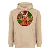 Mushroom Cute reindeer Christmas Heavyweight Hoodie - Jasminsmagicworld