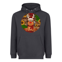 Smoke Cute reindeer Christmas Heavyweight Hoodie - Jasminsmagicworld