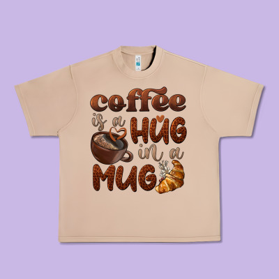 Coffee Is A Hug In A Mug Urban Heavy Tee Designed By Barkaloodesign