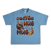 Pebble Blue coffee is a hug in a mug Urban Heavy Tee - BarkalooDesign