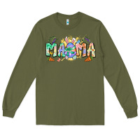 Army Green Easter Day mama Long Sleeve Tee - Neo Western
