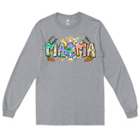 Heather Grey Easter Day mama Long Sleeve Tee - Neo Western