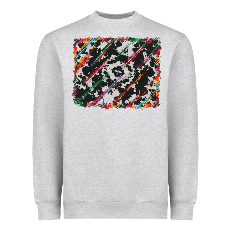 Cowhide And Serape Background Heavyweight Sweatshirt by RanaPortraitStore | Teevron