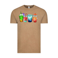 Vintage Coffee tea junkie coffee cups Vintage Tee - Zillion Design Studio