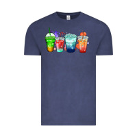 Vintage Denim tea junkie coffee cups Vintage Tee - Zillion Design Studio