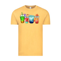 Vintage Mustard tea junkie coffee cups Vintage Tee - Zillion Design Studio