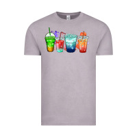 Vintage Zinc tea junkie coffee cups Vintage Tee - Zillion Design Studio