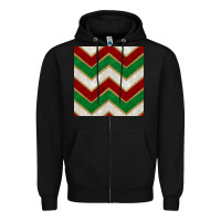 Black christmas stripes seamless pattern Zipper Hoodie - BundleAndBundleShop