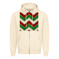 Sandshell christmas stripes seamless pattern Zipper Hoodie - BundleAndBundleShop