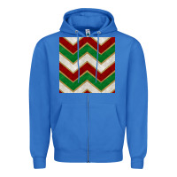 True Royal christmas stripes seamless pattern Zipper Hoodie - BundleAndBundleShop