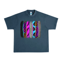 Midnight Navy race brushstrokes Urban Heavy Tee - Zillion Design Studio