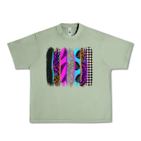 Oil Green race brushstrokes Urban Heavy Tee - Zillion Design Studio