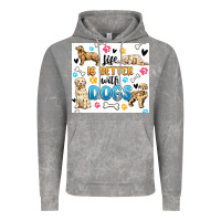 Cloud Rock life is better with dogs Vintage Hoodie - MaliasSmallBusiness