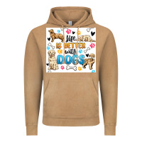 Vintage Camel life is better with dogs Vintage Hoodie - MaliasSmallBusiness