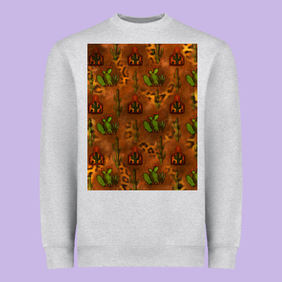 Heavyweight Sweatshirt cactus background
