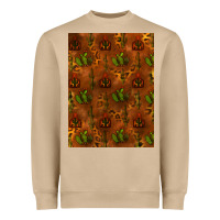 Mushroom cactus background Heavyweight Sweatshirt - RanaPortraitStore