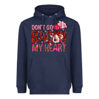 Navy dont go bacon my heart Heavyweight Hoodie - NancyCooperArtShop