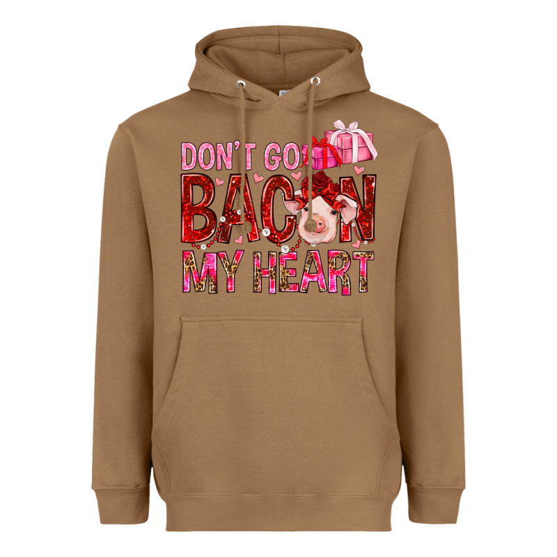 Dont Go Bacon My Heart Heavyweight Hoodie by NancyCooperArtShop | Teevron