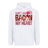 White dont go bacon my heart Heavyweight Hoodie - NancyCooperArtShop