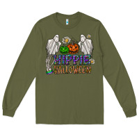 Army Green hippie halloween Long Sleeve Tee - CowhideDigitalArt