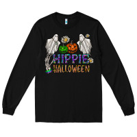 Black hippie halloween Long Sleeve Tee - CowhideDigitalArt