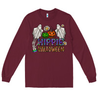 Burgundy hippie halloween Long Sleeve Tee - CowhideDigitalArt