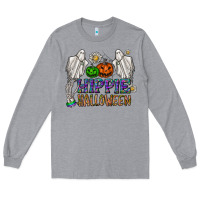 Heather Grey hippie halloween Long Sleeve Tee - CowhideDigitalArt