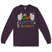 Plum hippie halloween Long Sleeve Tee - CowhideDigitalArt