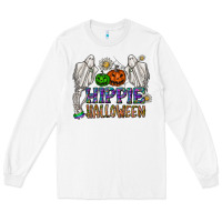 White hippie halloween Long Sleeve Tee - CowhideDigitalArt
