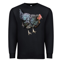 Black jersey giant chicken Premium Sweatshirt - LillyAllenDesigns