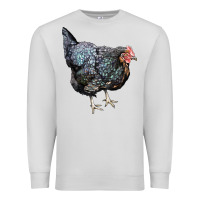 Dove Grey jersey giant chicken Premium Sweatshirt - LillyAllenDesigns