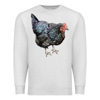 Oatmeal Heather jersey giant chicken Premium Sweatshirt - LillyAllenDesigns