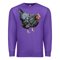 Purple jersey giant chicken Premium Sweatshirt - LillyAllenDesigns