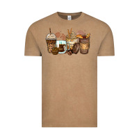 Vintage Coffee leopard coffee cups Vintage Tee - Zillion Design Studio
