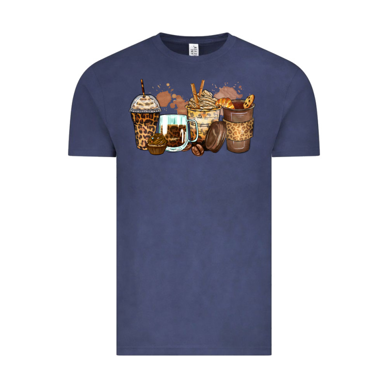 Leopard Coffee Cups Vintage Tee by Zillion Design Studio | Teevron