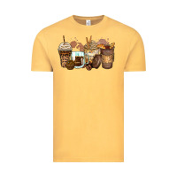 Vintage Mustard leopard coffee cups Vintage Tee - Zillion Design Studio