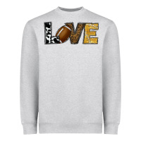Heather Grey football love Heavyweight Sweatshirt - RanaPortraitStore