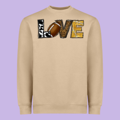 Heavyweight Sweatshirt football love