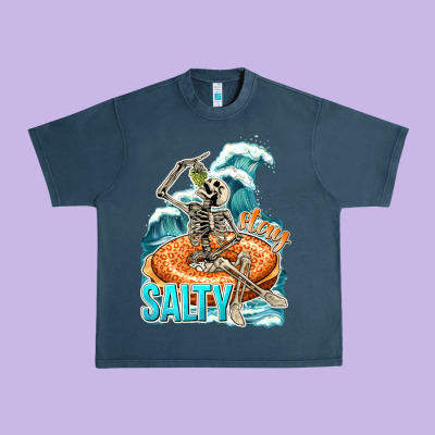 Stay Salty Urban Heavy Tee Designed By Texasbilliewilder