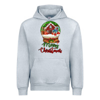 Heather Grey Merry Christmas Urban Hoodie - LillyAllenDesigns