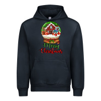 Navy Merry Christmas Urban Hoodie - LillyAllenDesigns